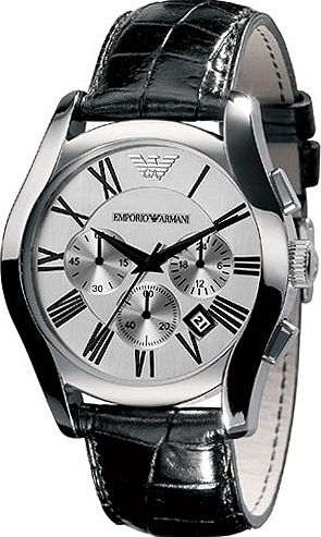 AAA 1:1 Replica Emporio-Armani-Classic Mens Watches Silver Dial Quartz 42MM AR0669 Watch
