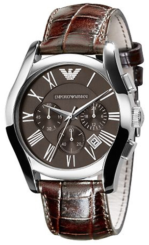 AAA 1:1 Replica Emporio-Armani-Classic Mens Watches Brown Dial Quartz 42.5MM AR0671 Watch