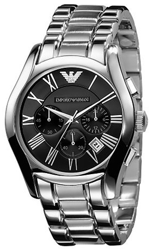 AAA 1:1 Replica Emporio-Armani-Classic Mens Watches Black Dial Quartz 42.5MM AR0673 Watch