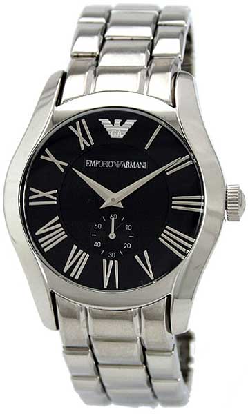 AAA 1:1 Replica Emporio-Armani-Classic Mens Watches Black Dial Quartz 42.5MM AR0680 Watch