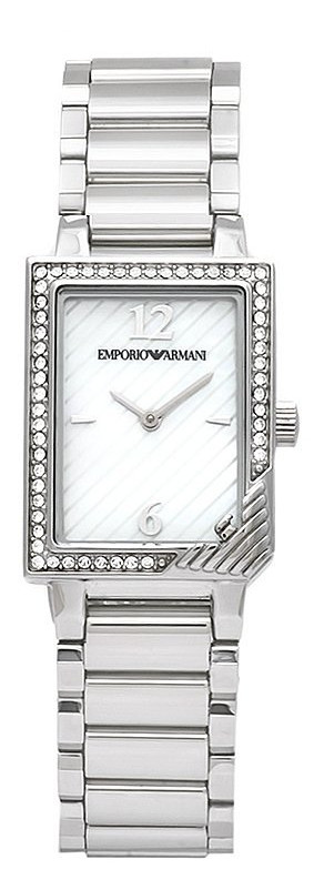AAA 1:1 Replica Emporio-Armani Ladies Watches White Dial Quartz 22MM AR0758 Watch
