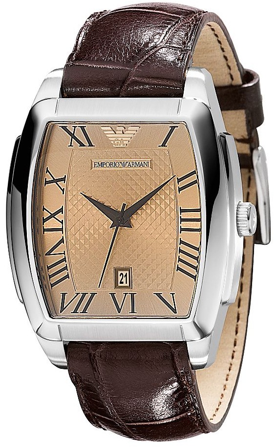 AAA 1:1 Replica Emporio-Armani Mens Watches Beige Dial Quartz 39MM AR0934 Watch