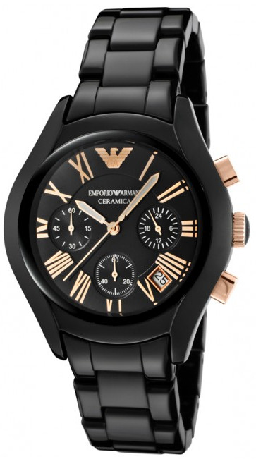 AAA 1:1 Replica Emporio-Armani Ladies Watches Black Dial Quartz 35MM AR1411 Watch