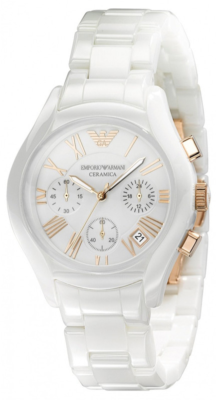 AAA 1:1 Replica Emporio-Armani Ladies Watches White Dial Quartz 36MM AR1417 Watch