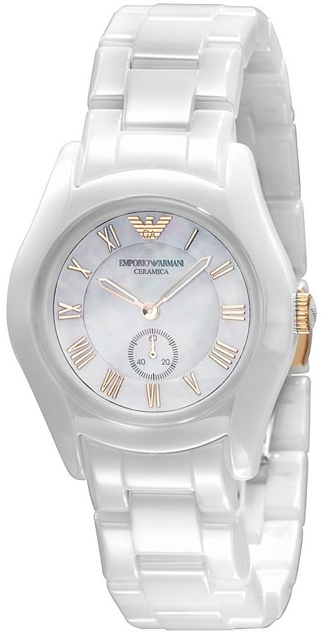AAA 1:1 Replica Emporio-Armani Ladies Watches White Dial Quartz 35MM AR1418 Watch
