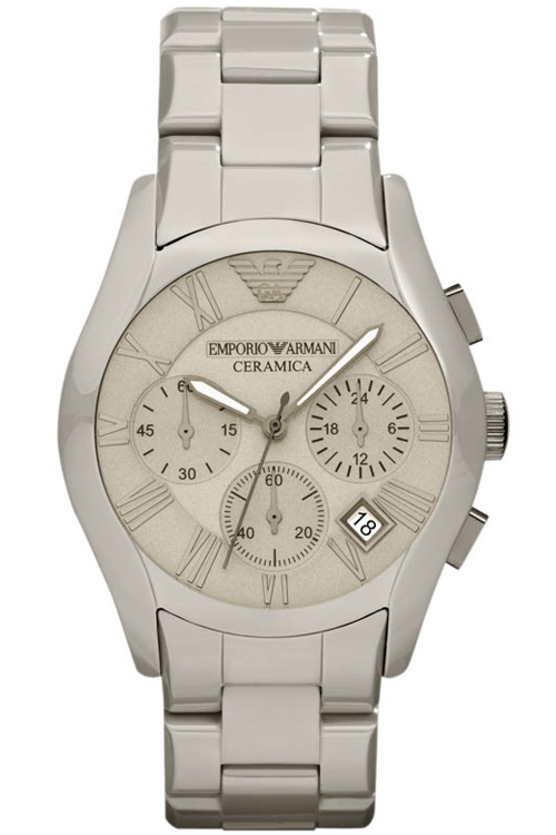 AAA 1:1 Replica Emporio-Armani Mens Watches Cream Dial Quartz 42MM AR1459 Watch