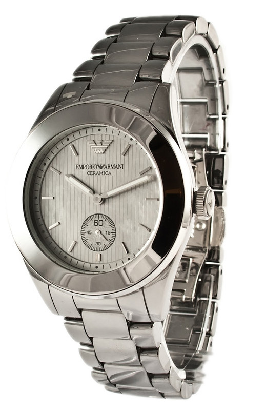 AAA 1:1 Replica Emporio-Armani Mens Watches Silver Dial Quartz 34MM AR1463 Watch