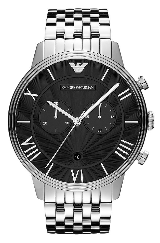 AAA 1:1 Replica Emporio-Armani-Classic Mens Watches Black Dial Quartz 45.5MM AR1617 Watch