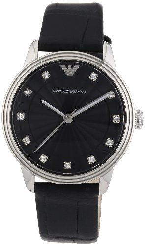 AAA 1:1 Replica Emporio-Armani Ladies Watches Black Dial Quartz 33MM AR1618 Watch