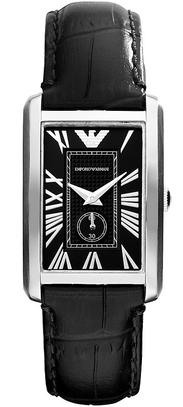 AAA 1:1 Replica Emporio-Armani Ladies Watches Black Dial Quartz 30 x 24.5MM AR1636 Watch