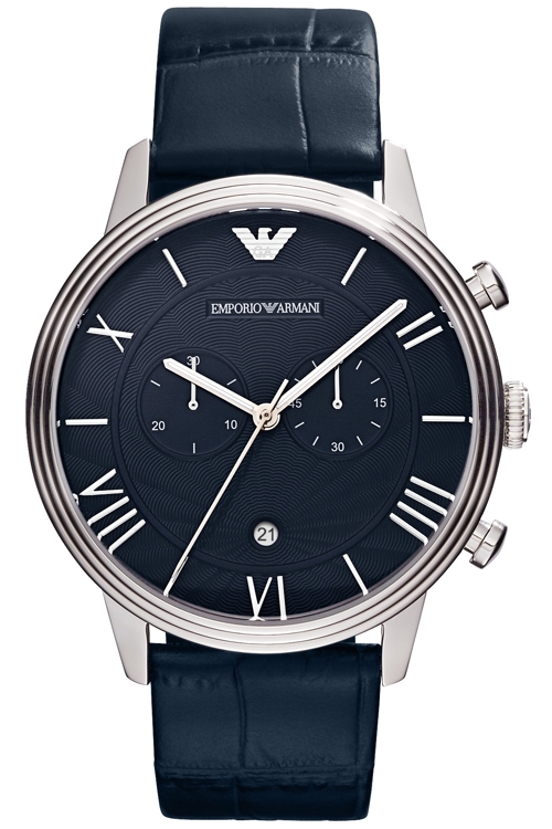 AAA 1:1 Replica Emporio-Armani Mens Watches Blue Dial Quartz 40MM AR1652 Watch