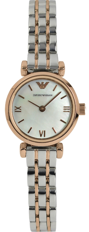 AAA 1:1 Replica Emporio-Armani-Retro Ladies Watches Mother Of Pearl Dial Quartz 22MM AR1689 Watch