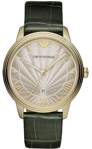 AAA 1:1 Replica Emporio-Armani-Retro Mens Watches Gold Dial Quartz 41MM AR1718 Watch