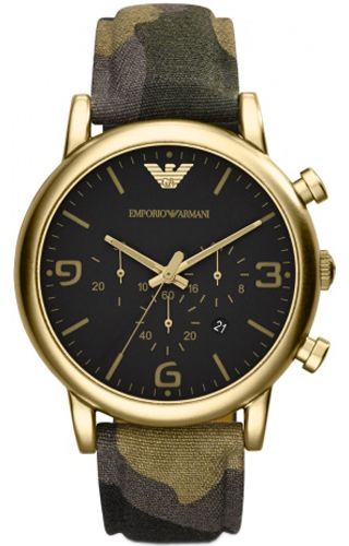 AAA 1:1 Replica Emporio-Armani-Classic Mens Watches Black Dial Quartz 46MM AR1815 Watch