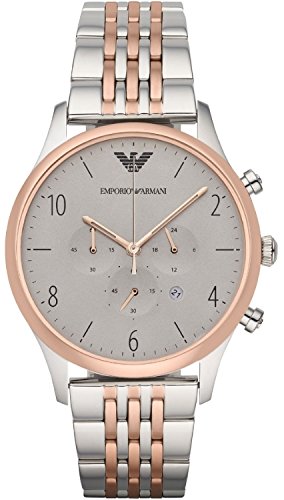 AAA 1:1 Replica Emporio-Armani-Classic Mens Watches Silver Dial Quartz 43MM AR1864 Watch