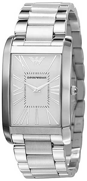 AAA 1:1 Replica Emporio-Armani-Classic Mens Watches Silver Dial Quartz 31MM AR2036 Watch