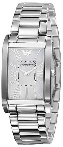 AAA 1:1 Replica Emporio-Armani-Classic Ladies Watches Silver Dial Quartz 24.5MM AR2037 Watch
