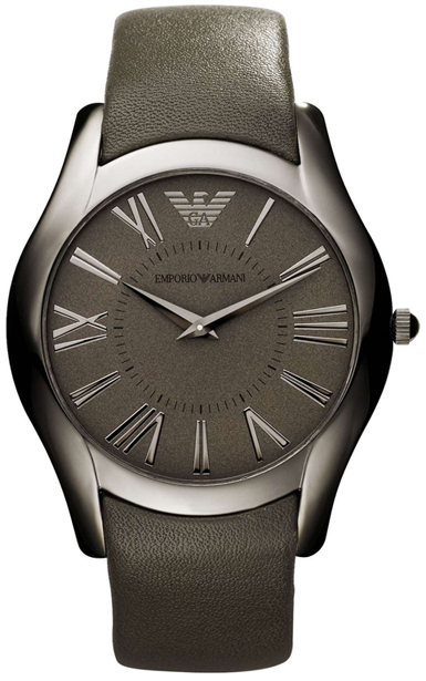 AAA 1:1 Replica Emporio-Armani-Super-Slim Mens Watches Gray Dial Quartz 43MM AR2057 Watch