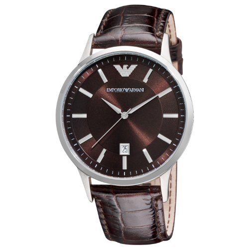AAA 1:1 Replica Emporio-Armani-Classic Mens Watches Brown Dial Quartz 43MM AR2413 Watch