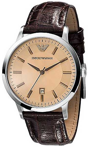 AAA 1:1 Replica Emporio-Armani-Classic Ladies Watches Beige Dial Quartz 39MM AR2428 Watch