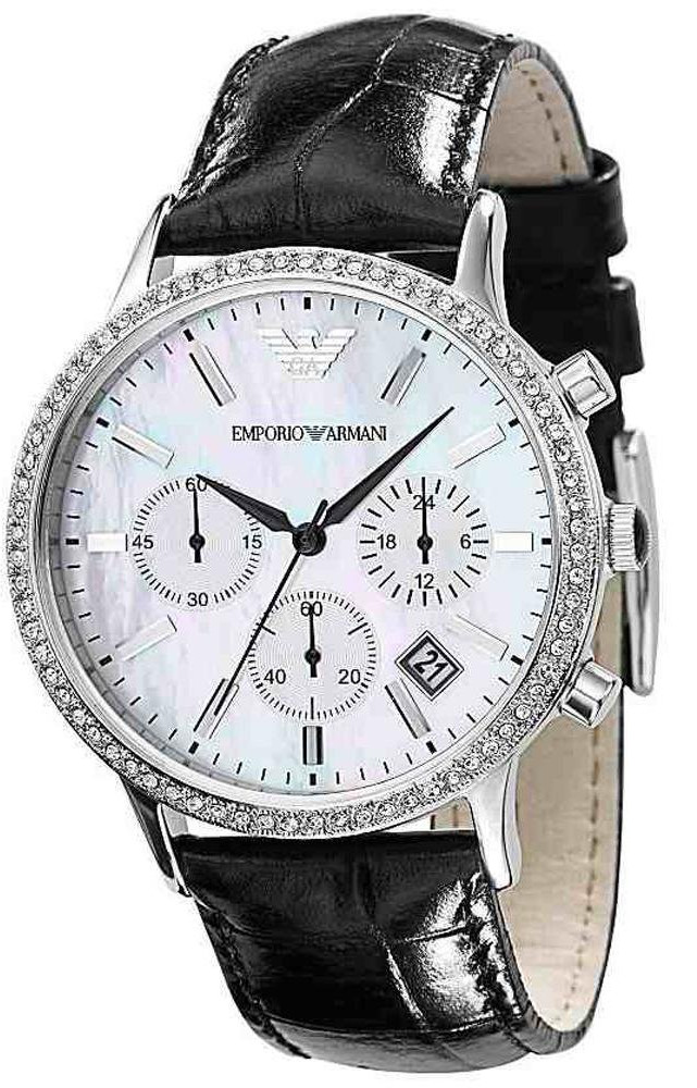 AAA 1:1 Replica Emporio-Armani Ladies Watches White Dial Quartz 39MM AR2437 Watch