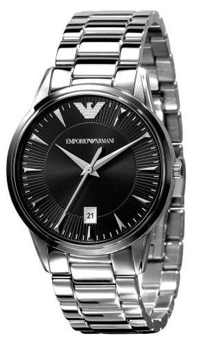 AAA 1:1 Replica Emporio-Armani Mens Watches Black Dial Quartz 39MM AR2440 Watch