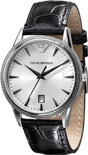 AAA 1:1 Replica Emporio-Armani Mens Watches Silver Dial Quartz 39MM AR2442 Watch
