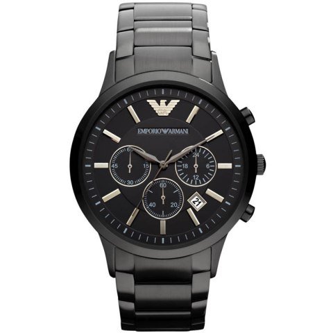 AAA 1:1 Replica Emporio-Armani-Classic Mens Watches Black Dial Quartz 55MM AR2453 Watch