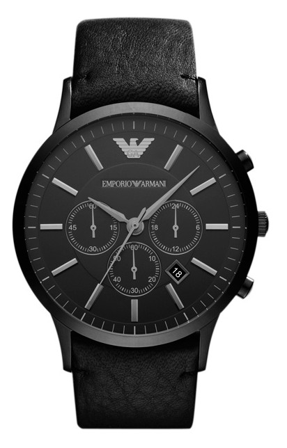 AAA 1:1 Replica Emporio-Armani Mens Watches Black Dial Quartz 46MM AR2461 Watch