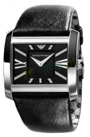 AAA 1:1 Replica Emporio-Armani Ladies Watches Black Dial Quartz 39MM AR3165 Watch