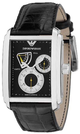 AAA 1:1 Replica Emporio-Armani-Meccanico Mens Watches Black Dial Automatic 37MM AR4203 Watch