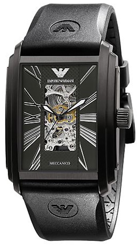AAA 1:1 Replica Emporio-Armani-Meccanico Mens Watches Black Dial Automatic 40MM AR4226 Watch