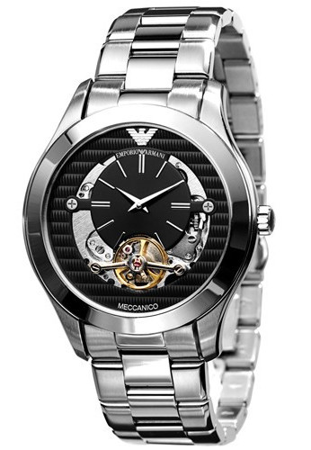 AAA 1:1 Replica Emporio-Armani Mens Watches Black Dial Automatic 44MM AR4642 Watch