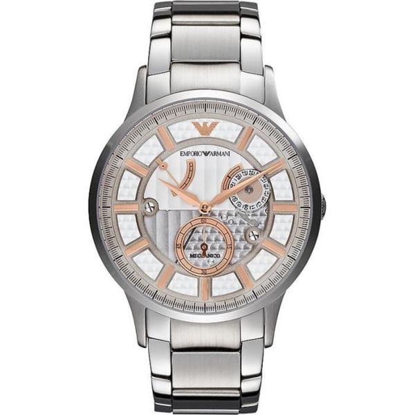 AAA 1:1 Replica Emporio-Armani-Meccanico Mens Watches Cream Dial Automatic 40MM AR4668 Watch