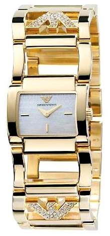 AAA 1:1 Replica Emporio-Armani Ladies Watches White Dial Quartz 25MM AR5739 Watch