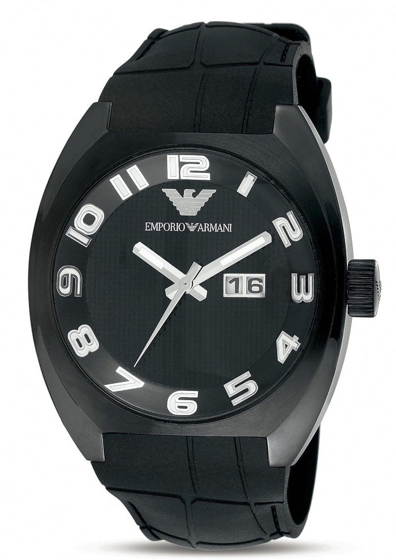 AAA 1:1 Replica Emporio-Armani Mens Watches Black Dial Quartz 45MM AR5844 Watch