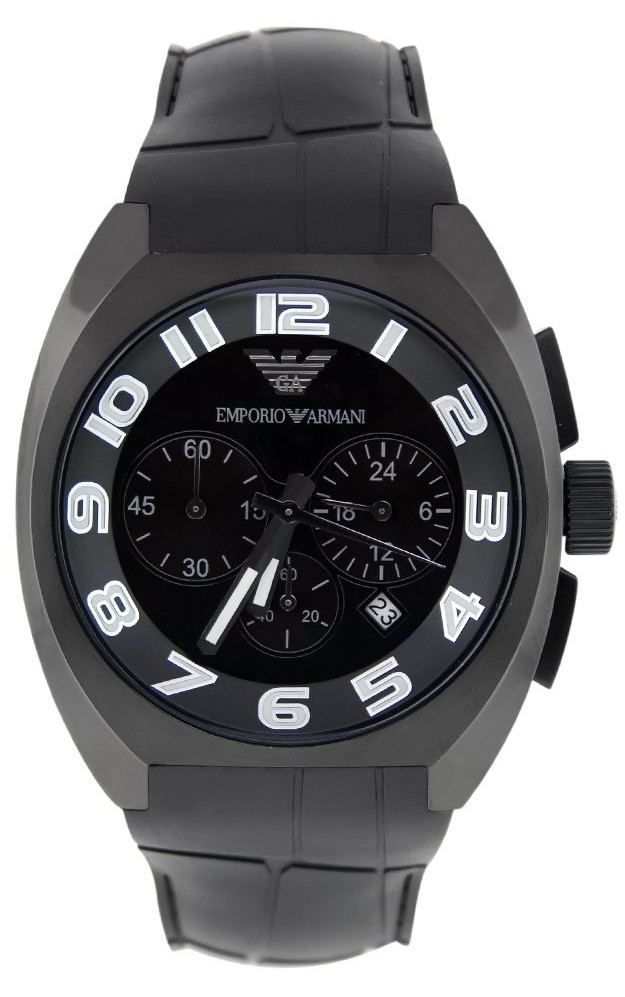 AAA 1:1 Replica Emporio-Armani Mens Watches Black Dial Quartz 45MM AR5846 Watch