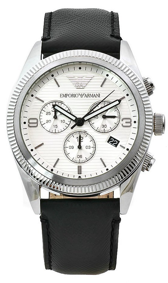 AAA 1:1 Replica Emporio-Armani Mens Watches White Dial Quartz 41MM AR5895 Watch