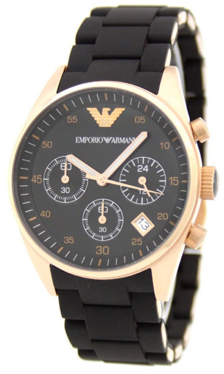 AAA 1:1 Replica Emporio-Armani Ladies Watches Black Dial Quartz 38MM AR5906 Watch