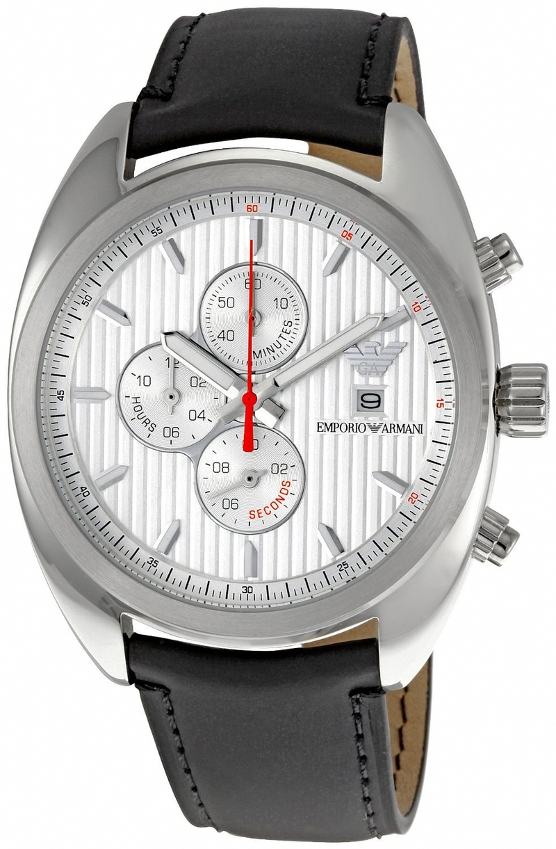 AAA 1:1 Replica Emporio-Armani Mens Watches Silver Dial Quartz 43MM AR5911 Watch