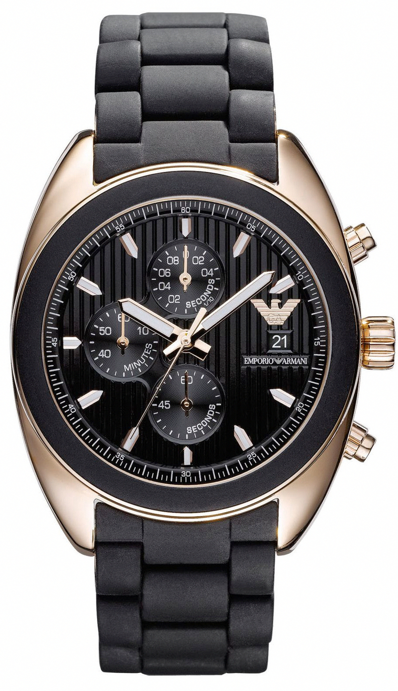 AAA 1:1 Replica Emporio-Armani Mens Watches Black Dial Quartz 43MM AR5954 Watch