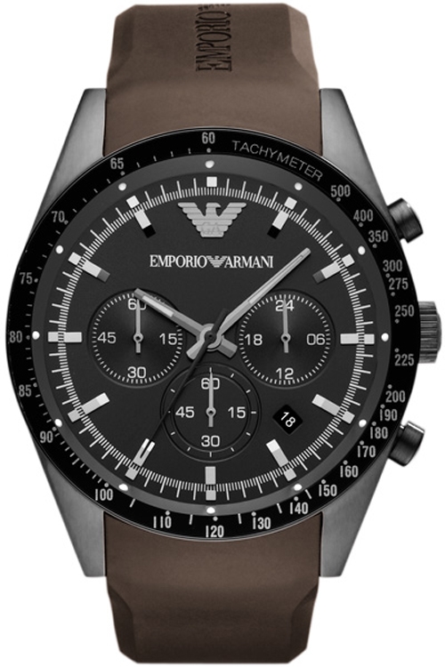 AAA 1:1 Replica Emporio-Armani Mens Watches Black Dial Quartz 46MM AR5986 Watch