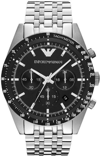 AAA 1:1 Replica Emporio-Armani Mens Watches Black Dial Quartz 43MM AR5988 Watch