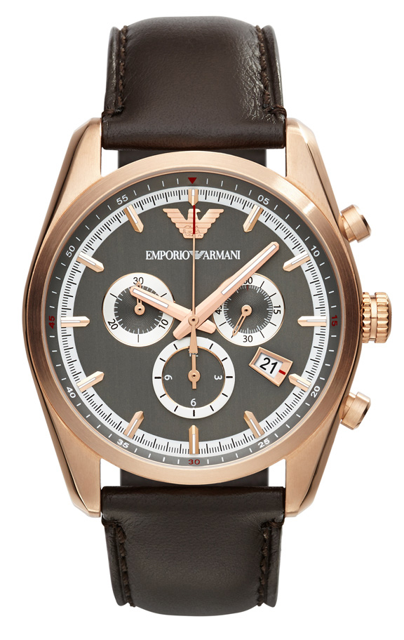 AAA 1:1 Replica Emporio-Armani-Sportivo Mens Watches Gray Dial Quartz 42.5MM AR6005 Watch