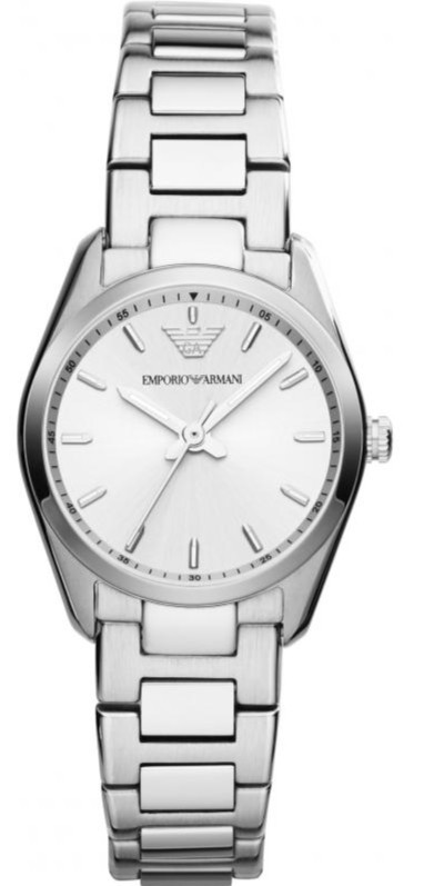 AAA 1:1 Replica Emporio-Armani-Sportivo Ladies Watches Silver Dial Quartz 26MM AR6028 Watch