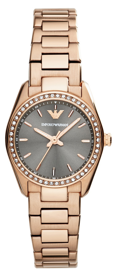 AAA 1:1 Replica Emporio-Armani-Sportivo Ladies Watches Gray Dial Quartz 26MM AR6030 Watch