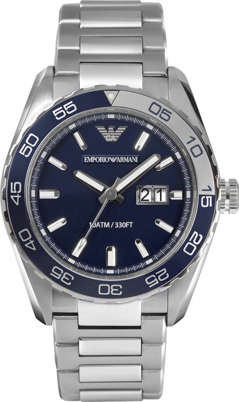 AAA 1:1 Replica Emporio-Armani-Sportivo Mens Watches Blue Dial Quartz 46MM AR6048 Watch