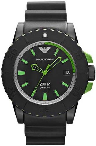 AAA 1:1 Replica Emporio-Armani Mens Watches Black Dial Quartz 46MM AR6102 Watch