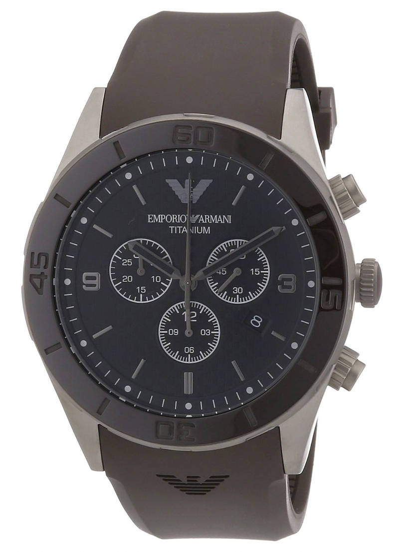 AAA 1:1 Replica Emporio-Armani Mens Watches Black Dial Quartz 46MM AR9501 Watch