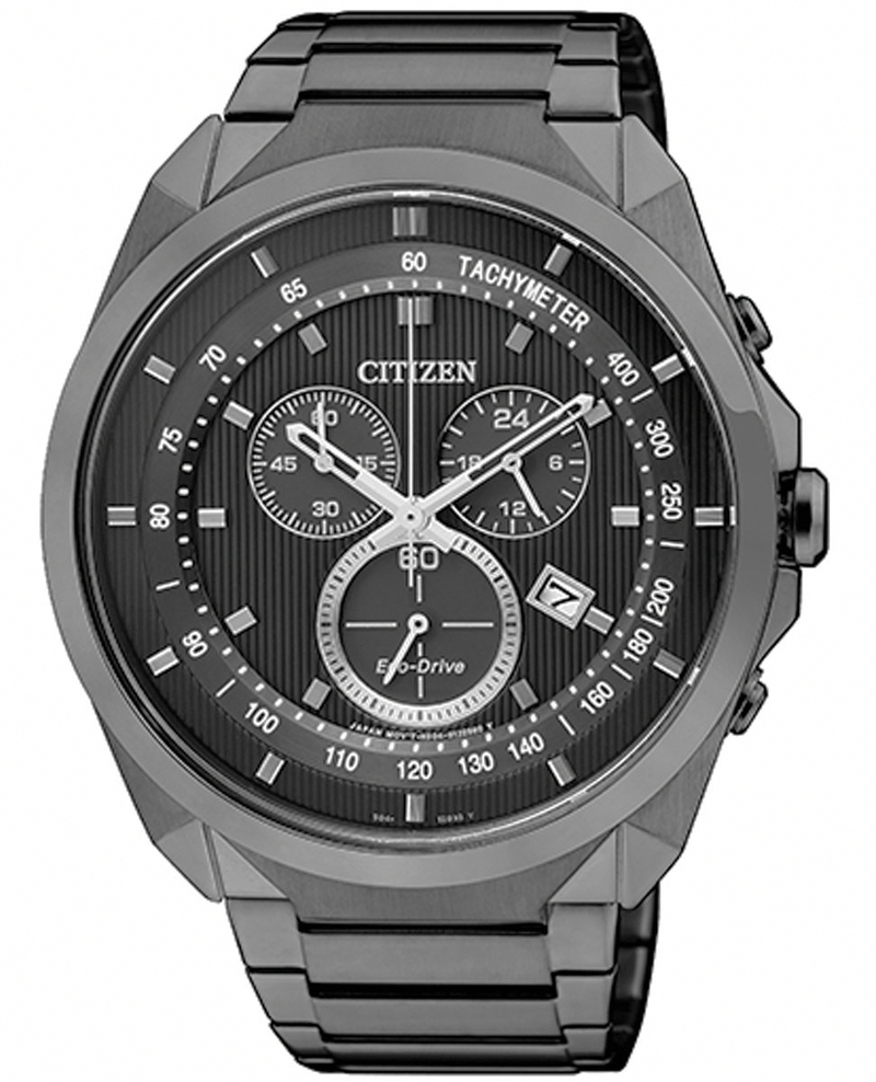 AAA 1:1 Replica Citizen-Eco-drive Mens Watches Black Dial Eco Drive 44MM AT2155-58E Watch